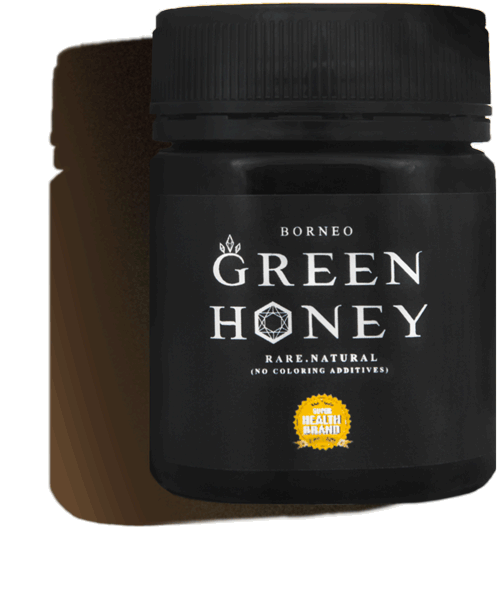 BE42+ Green Honey bottle from Borneo