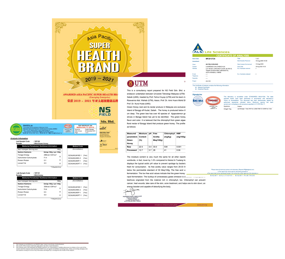 Green Honey Halal and MESTI certification